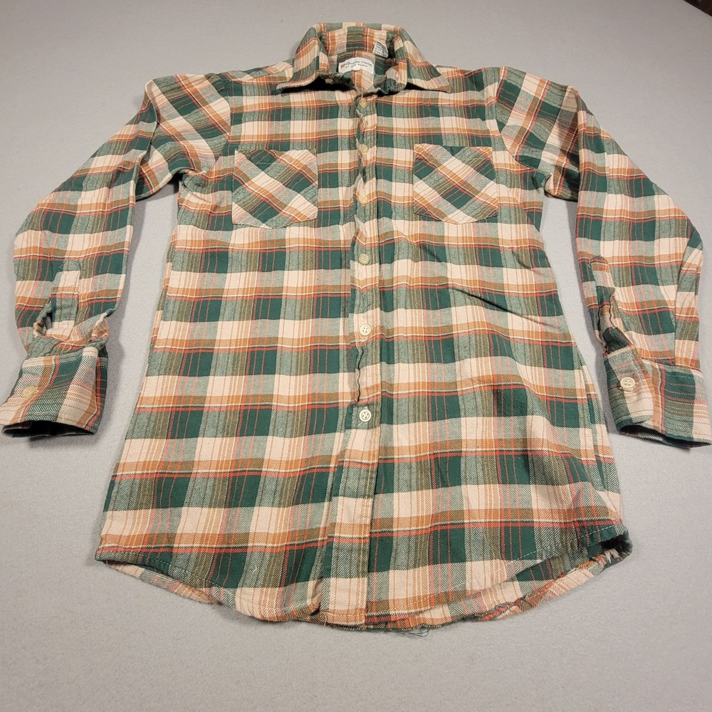 VTG Highlander Flannel by‎ Bud Berma Men's Small Plaid Cotton Button Up Shirt - Picture 2 of 8